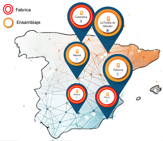 Mapa España balizas